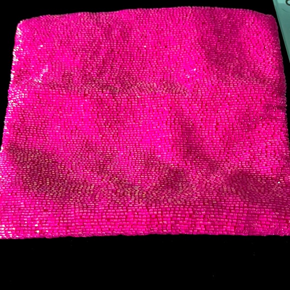 Ann Taylor Pink Sequined clutch - Picture 6 of 6
